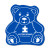Custom Teddy Bear Vinyl Jar Opener - Blue