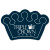 Custom Crown Vinyl Jar Opener - Navy blue