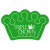 Custom Crown Vinyl Jar Opener - Lime green