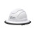 Custom The Judge 6-point Ratchet Type I Vented Full Brim Hard Hat - Ice