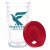 Custom Tervis Classic Tumbler - 16 oz Clear with red