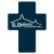 Custom Cross Vinyl Jar Opener - Navy blue
