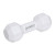 Custom Dumbbell Stress Reliever - White