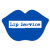 Custom Lips Vinyl Jar Opener - Blue
