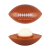 Custom Football Lip Moisturizer with Sunscreen - Brown