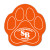 Custom Paw Vinyl Jar Opener 5PW - Orange