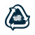 Custom Recycle Arrows Vinyl Jar Opener - Navy blue