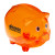  Custom Classic Piggy Bank - Translucent orange