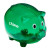  Custom Classic Piggy Bank - Translucent green