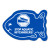 Custom Fish Vinyl Jar Opener 4FH - Blue