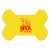 Custom Dog Bone Vinyl Mat - Yellow