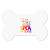Custom Dog Bone Vinyl Mat - White