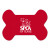 Custom Dog Bone Vinyl Mat - Red