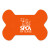 Custom Dog Bone Vinyl Mat - Orange