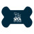 Custom Dog Bone Vinyl Mat - Navy blue