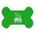 Custom Dog Bone Vinyl Mat - Lime green