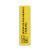 Custom Rectangle Rubber Bookmark - Yellow