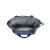 Custom Rio Extendable Polyester Zippered Tote - Navy blue Open view