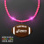 Pink Pizzazz LED Bead Necklace with Football Medallion - Pink