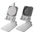 Custom iStand Plus with Removable 15W MagSecure Wireless Charger- No Adapter Ring - White Front View  