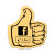 Custom Thumbs Up Compressed Sponge - Buff