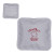 Custom Square Nylon-Covered Hot/Cold Pack - Light gray