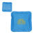 Custom Square Nylon-Covered Hot/Cold Pack - Blue