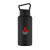Custom 36 oz Double Wall Stainless Steel Water Bottle With Carry Handle - Black