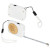 Custom Assay 3' Tape Measure with Light - White Back View
