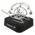 Custom Helicopter Magnetic Sculpture Block - Black with silver