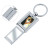 Custom  Rectangle Photo Frame/ Mirror Key Chain - Silver