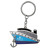 Custom Cruise Ship Keychain - Silver