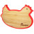 Custom Chicken Bamboo Trivet with Silicone Edge - Tan/red