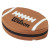 Custom Sports CD Storage Football - Brown/white
