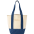 Custom Full Color Saratoga Mini Cotton Canvas Tote - Navy Blue 