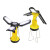 Custom Quasar Multi-Function Lantern - Yellow Angle View