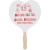 Custom Stock Shape Hand Fan - Heart 