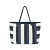 Custom Bayside Stripe Recycled Cotton Boat Bag - AWARE - Back View