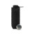 Custom Clix Collapsible Silicone Bottle with Carabiner - 23 oz. - Black with Open Cap