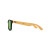 Custom CapeShades Recycled Bamboo Sunglasses Black Frame - Green Side view