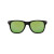 Custom CapeShades Recycled Bamboo Sunglasses Black Frame - Green Front View 