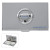 Custom Metal Steering Wheel Business Card Case With Embossed Cover