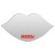 Custom Locker Mirror Shape - Silver - Lips