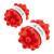 Custom Push Pop and Spinner Ball - Red