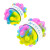 Custom Push Pop and Spinner Ball - Rainbow 