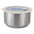 Custom Prima 38 oz Microwaveable Stainless Bowl With Vented Glass Lid - Front view