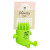 Custom Bristle Buddy Flexible Phone Stand - Lime green In use