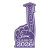 Custom 18" #1 Foam Finger with Grad Cap - Purple