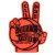 Custom 18" Basketball Victory Hand Mitt - Orange