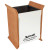 Custom Executive Pu Leather Pen Holder - Brown/Silver